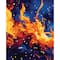 8" x 10" Abstract Fire Paint-by-Number Kit with Wood Display Hanger by Artist's Loft®
